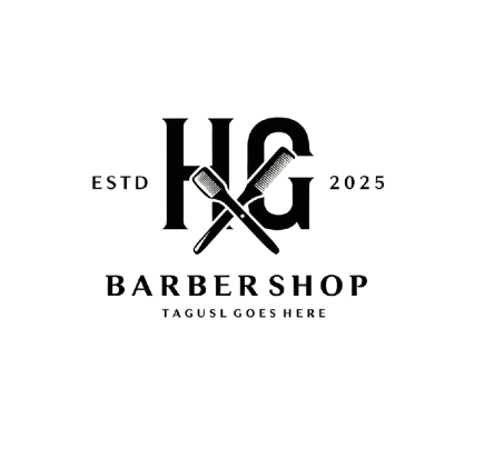 Logo Barbearia HG